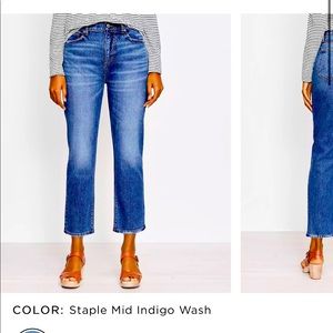 Loft cropped jeans NWT